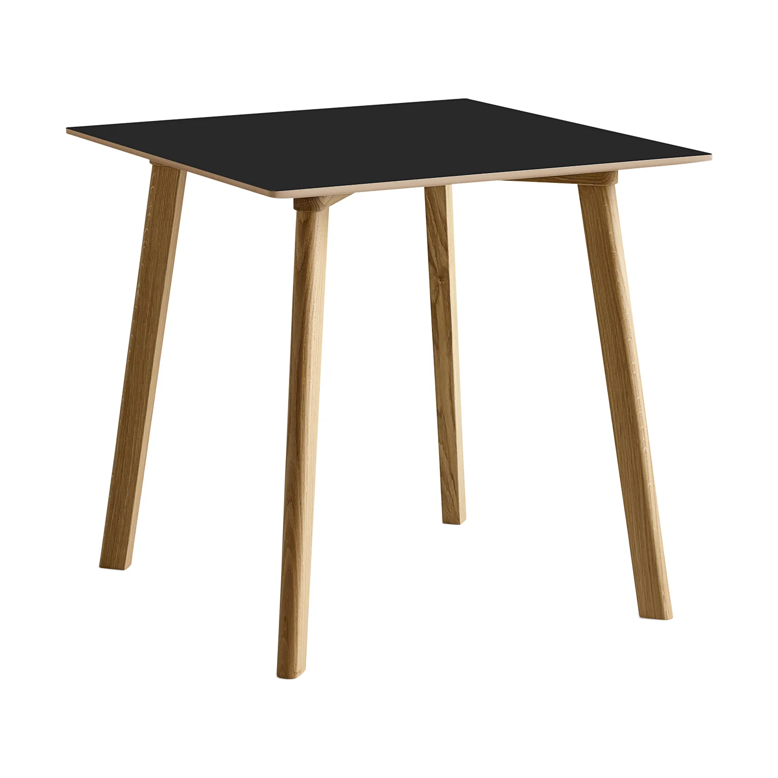CPH210 Deux 2.0 tafel 75x75 cm, Black laminate-gelakt eiken HAY
