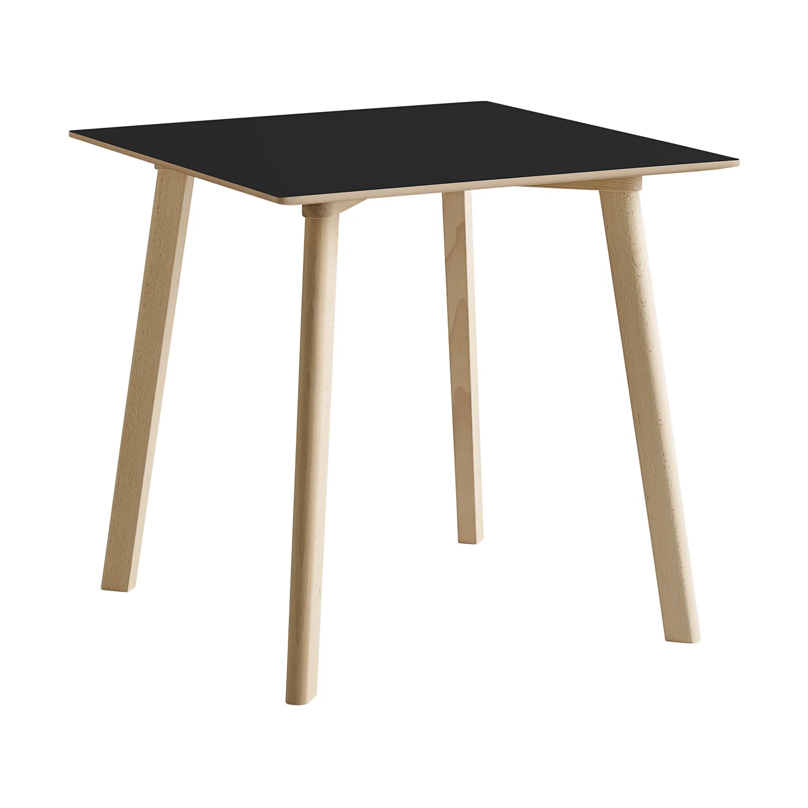 CPH210 Deux 2.0 tafel 75x75 cm, Black laminate-onbehandeld beuken HAY