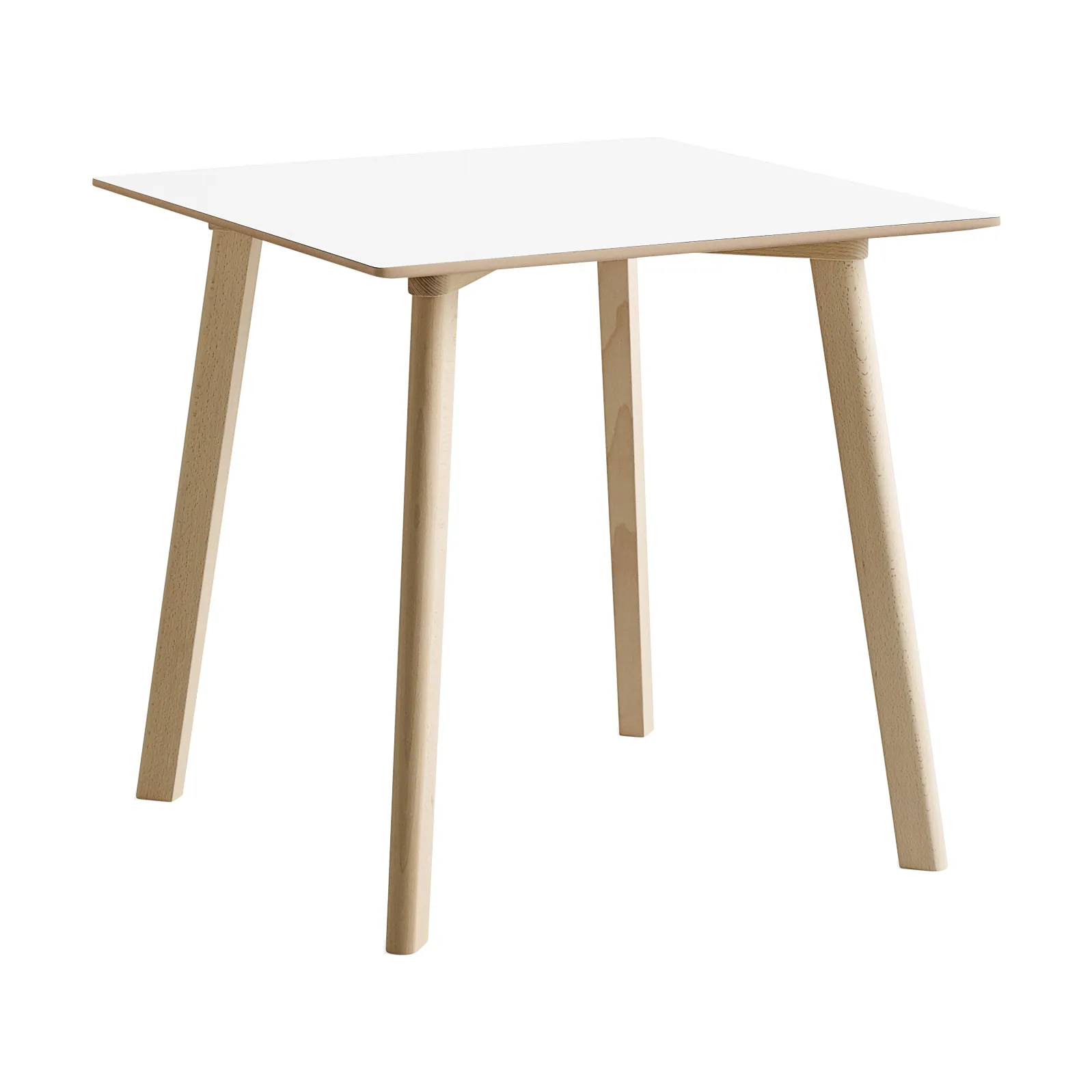 CPH210 Deux 2.0 tafel 75x75 cm, Pearl white-onbehandeld beuken HAY