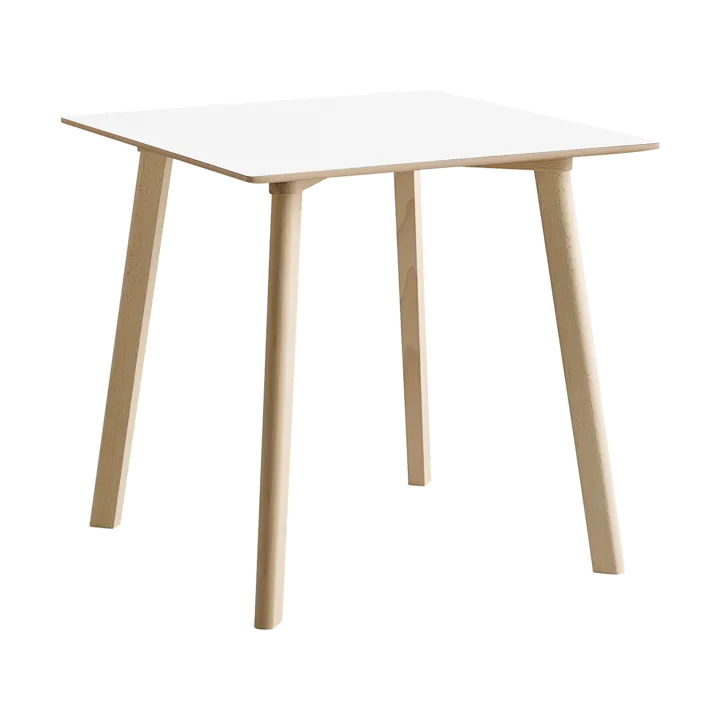 CPH210 Deux 2.0 tafel 75x75 cm - Pearl white-onbehandeld beuken - HAY