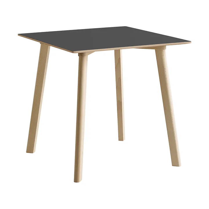 CPH210 Deux 2.0 tafel 75x75 cm - Stone grey-onbehandeld beuken - HAY