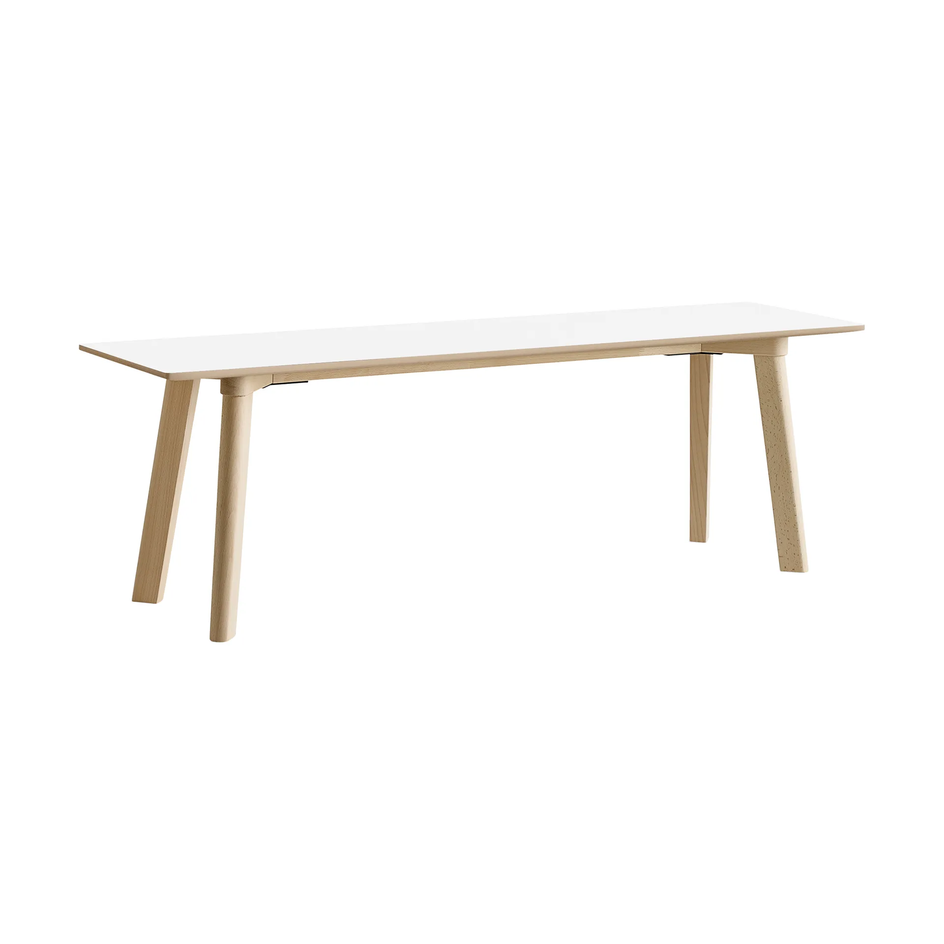 CPH215 Deux 2.0 bank 140 cm, Pearl white-onbehandeld beuken HAY