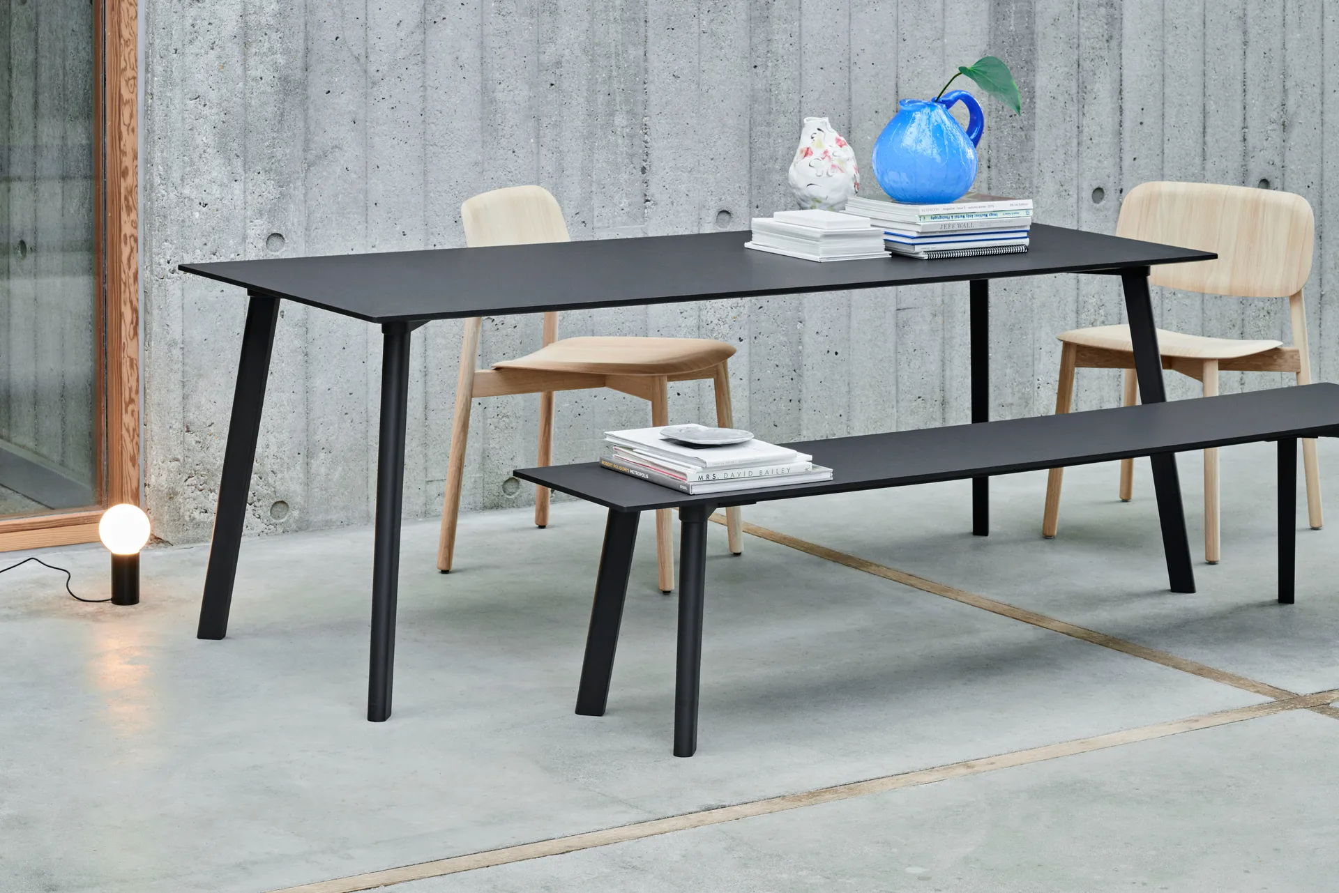 CPH215 Deux 2.0 bank 200 cm, Stone grey-onbehandeld beuken HAY