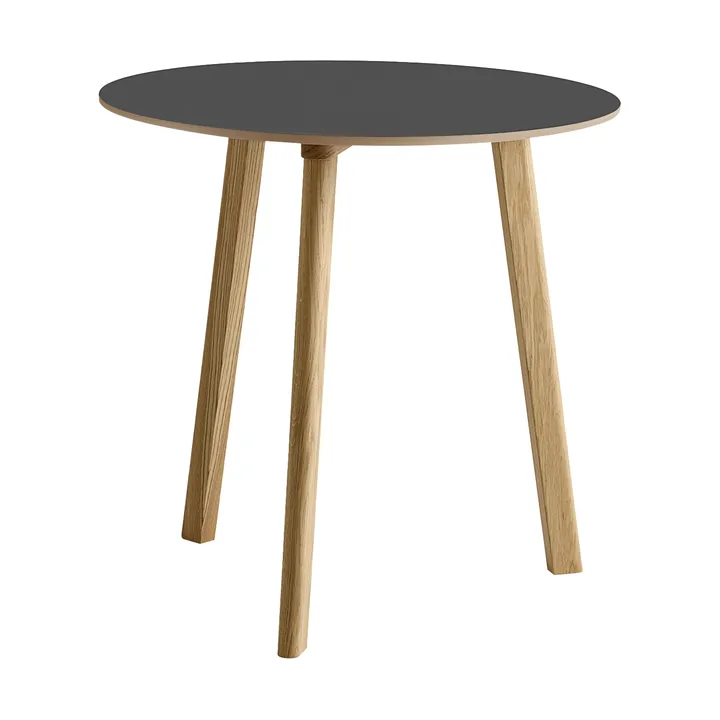 CPH220 Deux 2.0 tafel Ø75 cm - Stone grey-gelakt eiken - HAY