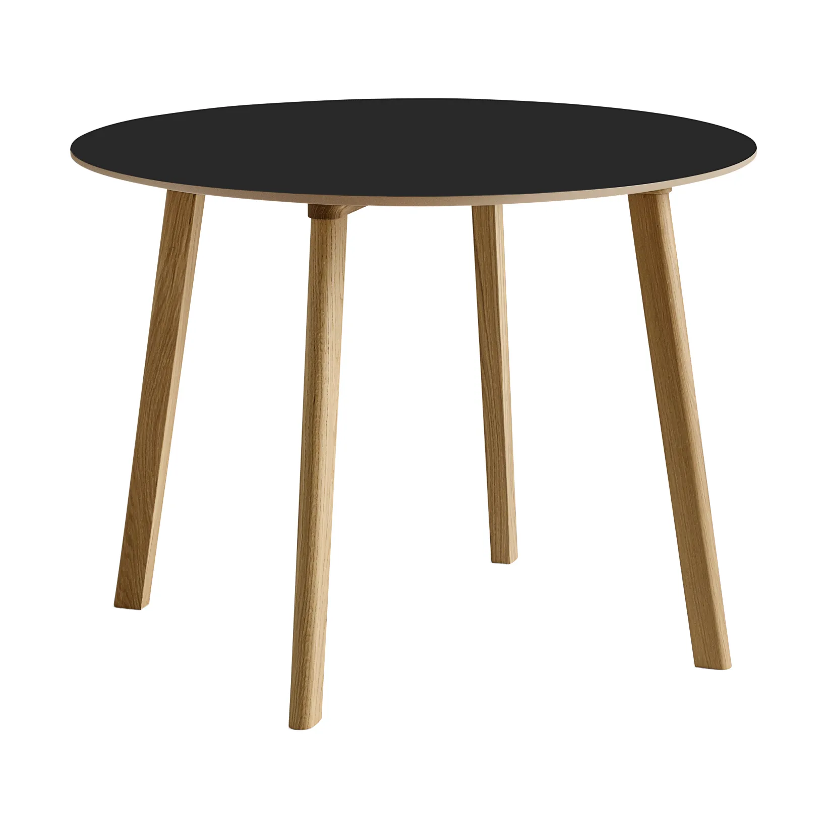 CPH220 Deux 2.0 tafel Ø98 cm, Black laminate-gelakt eiken HAY