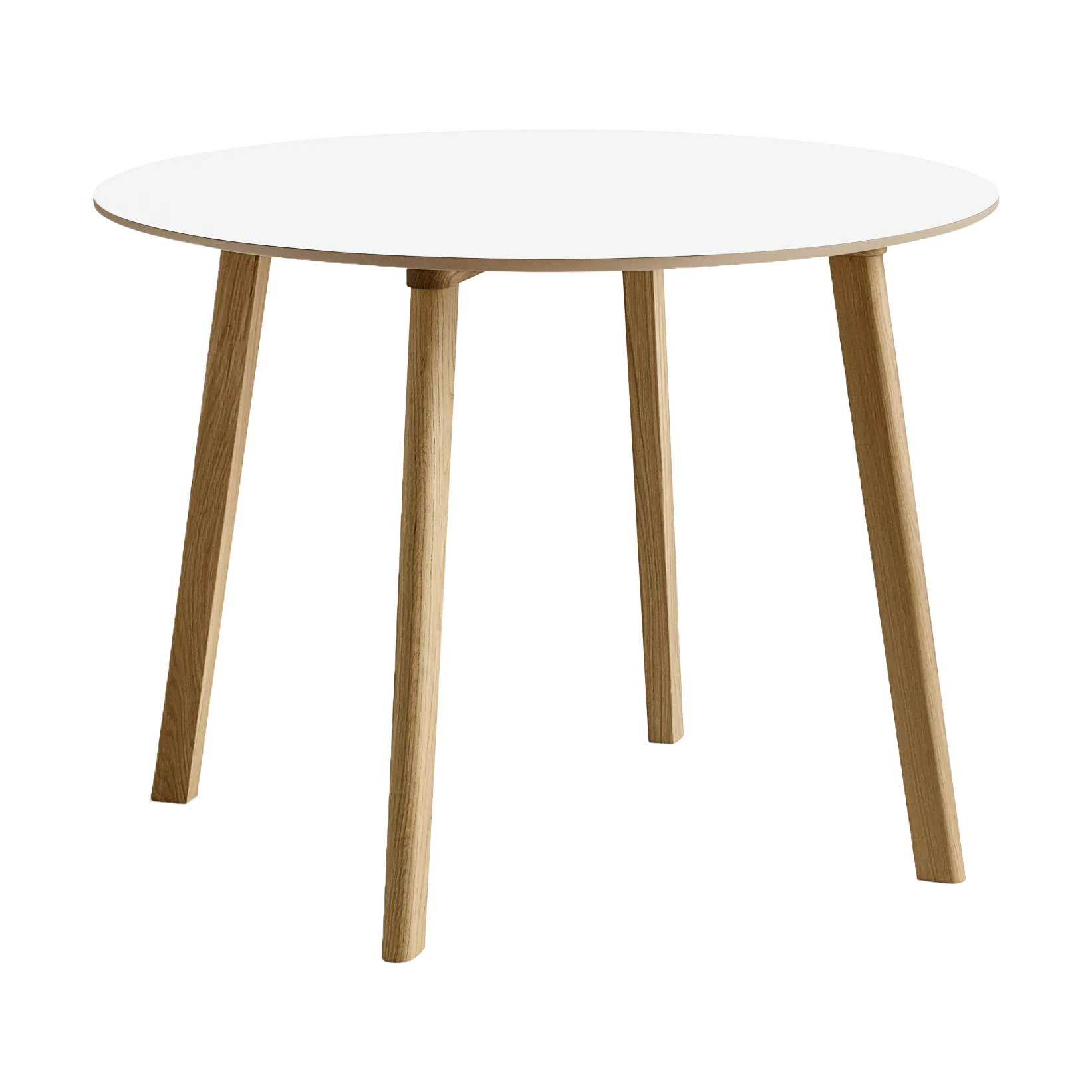 CPH220 Deux 2.0 tafel Ø98 cm, Pearl white-gelakt eiken HAY