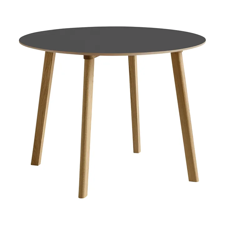 CPH220 Deux 2.0 tafel Ø98 cm - Stone grey-gelakt eiken - HAY