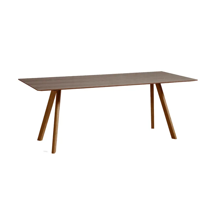 CPH30 2.0 eettafel 90x200 cm - Gelakt walnoot - HAY