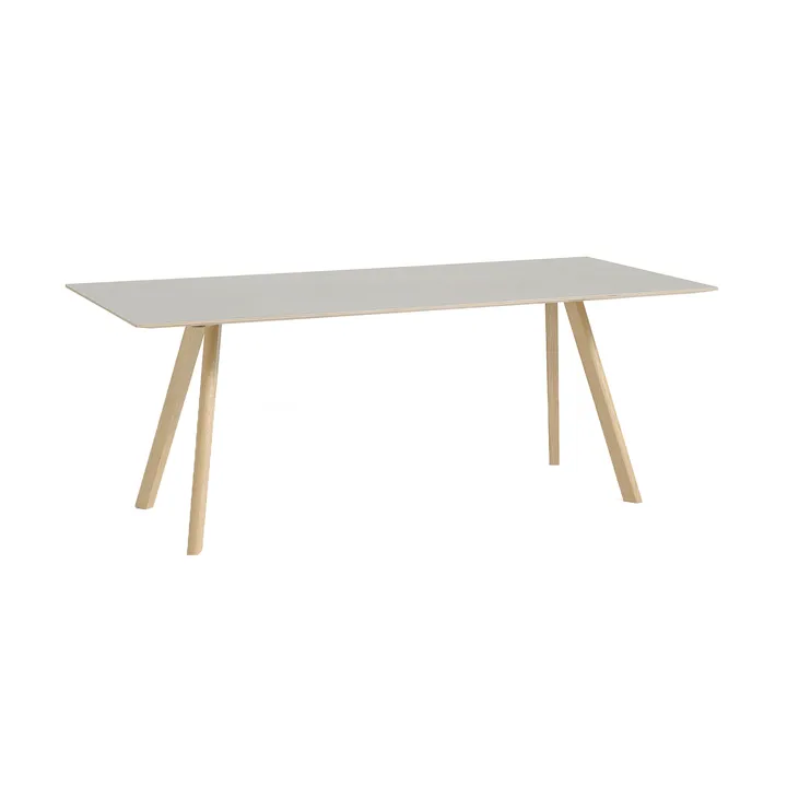 CPH30 2.0 eettafel 90x200 cm - Off white linoleum-gelakt eiken - HAY