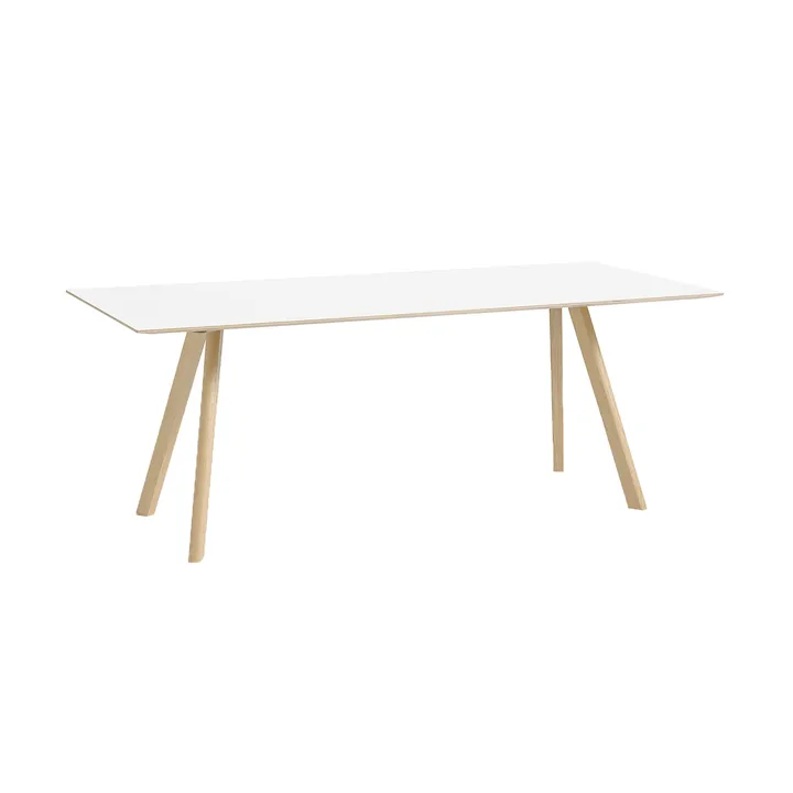 CPH30 2.0 eettafel 90x200 cm - Wit laminaat-gelakt eiken - HAY