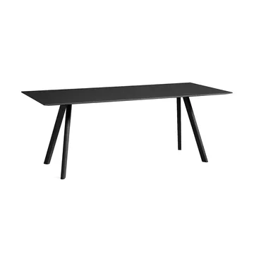 CPH30 2.0 eettafel 90x200 cm - Zwart linoleum-zwart eiken - HAY