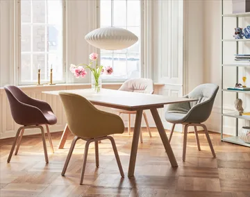 CPH30 2.0 eettafel 90x250 cm - Gelakt eiken-eikenfineer - HAY