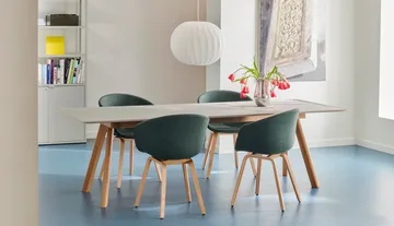 CPH30 2.0 eettafel 90x250 cm - Grey linoleum-gelakt eiken - HAY