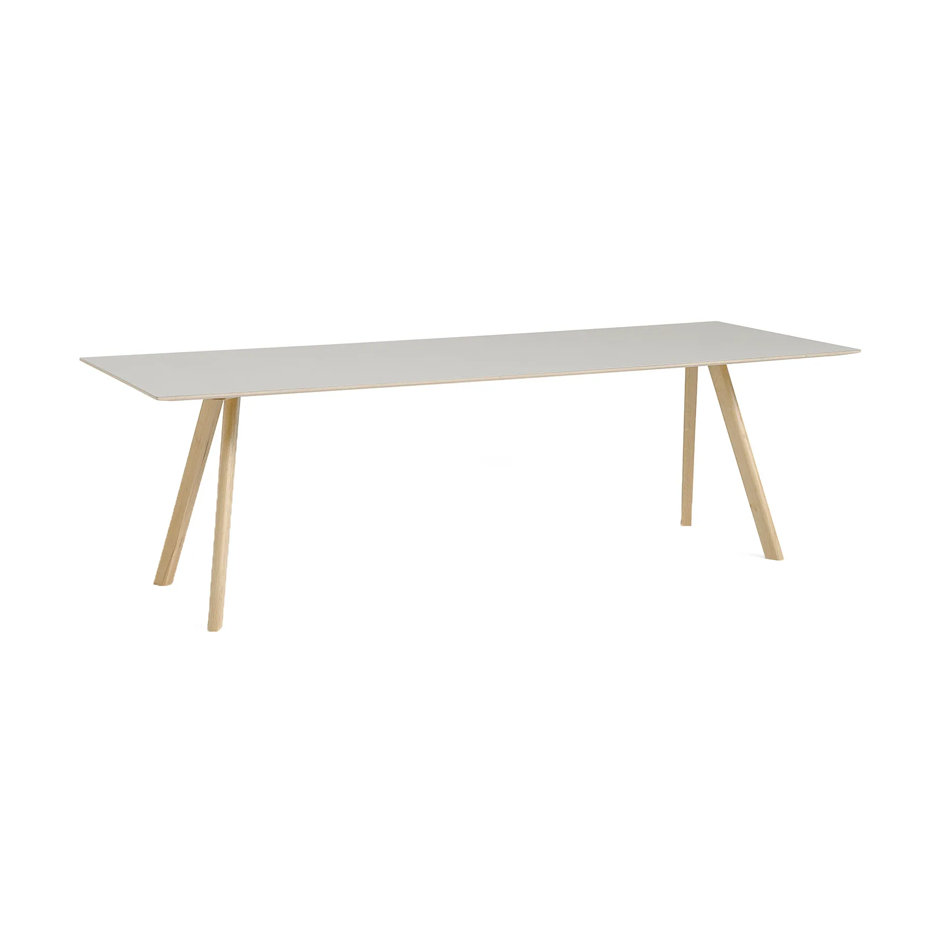 CPH30 2.0 eettafel 90x250 cm, Off white linoleum-gelakt eiken HAY