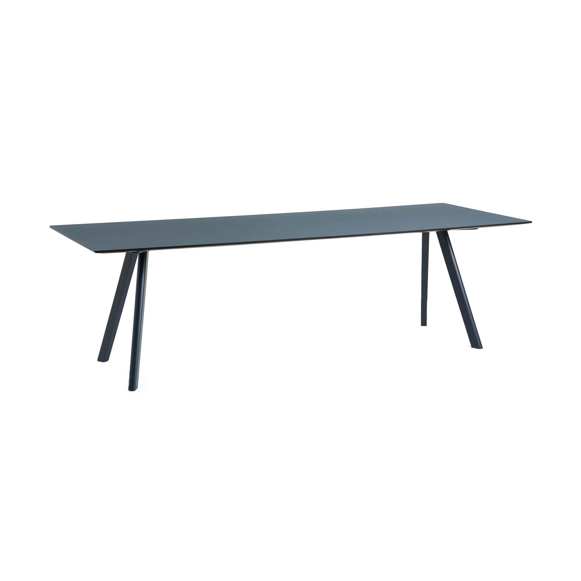 CPH30 2.0 eettafel 90x250 cm, Smokey blue linoleum-Deep blue HAY