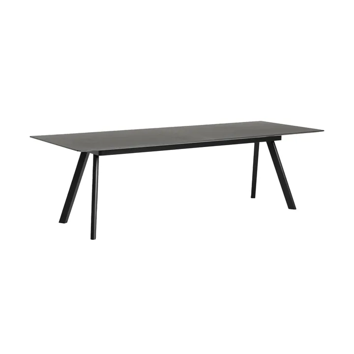 CPH30 2.0 uitschuifbare eettafel 90x250 cm - Black-gelakt eikenfineer - HAY