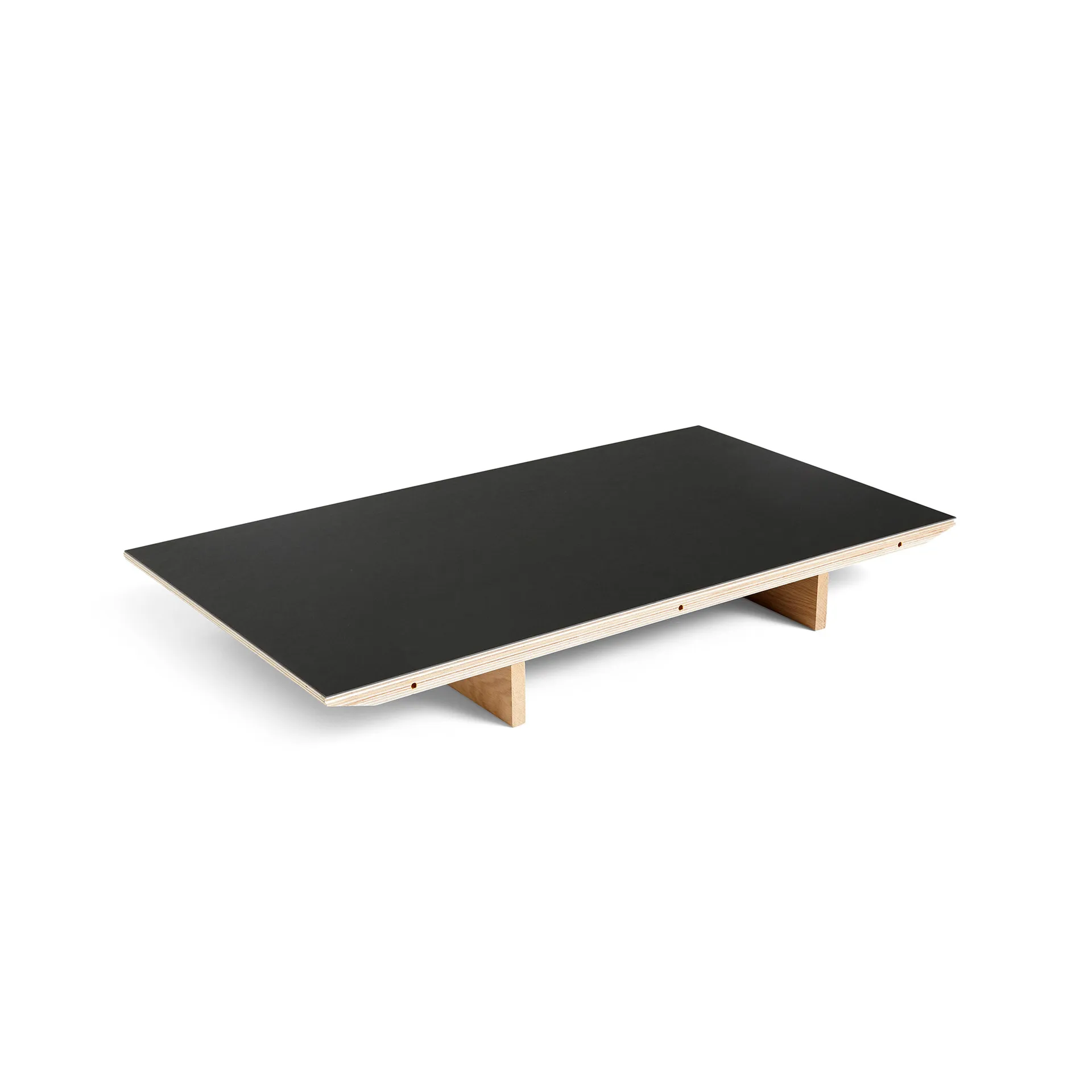 CPH30 2.0 verlengblad voor eettafel 50x80 cm, Black linoleum-gelakt eiken HAY