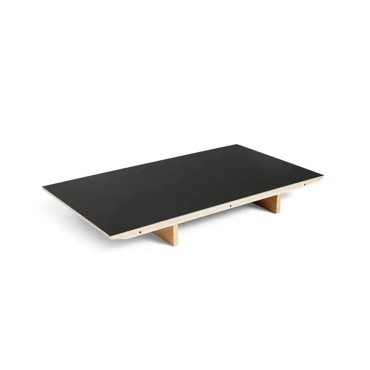 CPH30 2.0 verlengblad voor eettafel 50x80 cm - Black linoleum-gelakt eiken - HAY