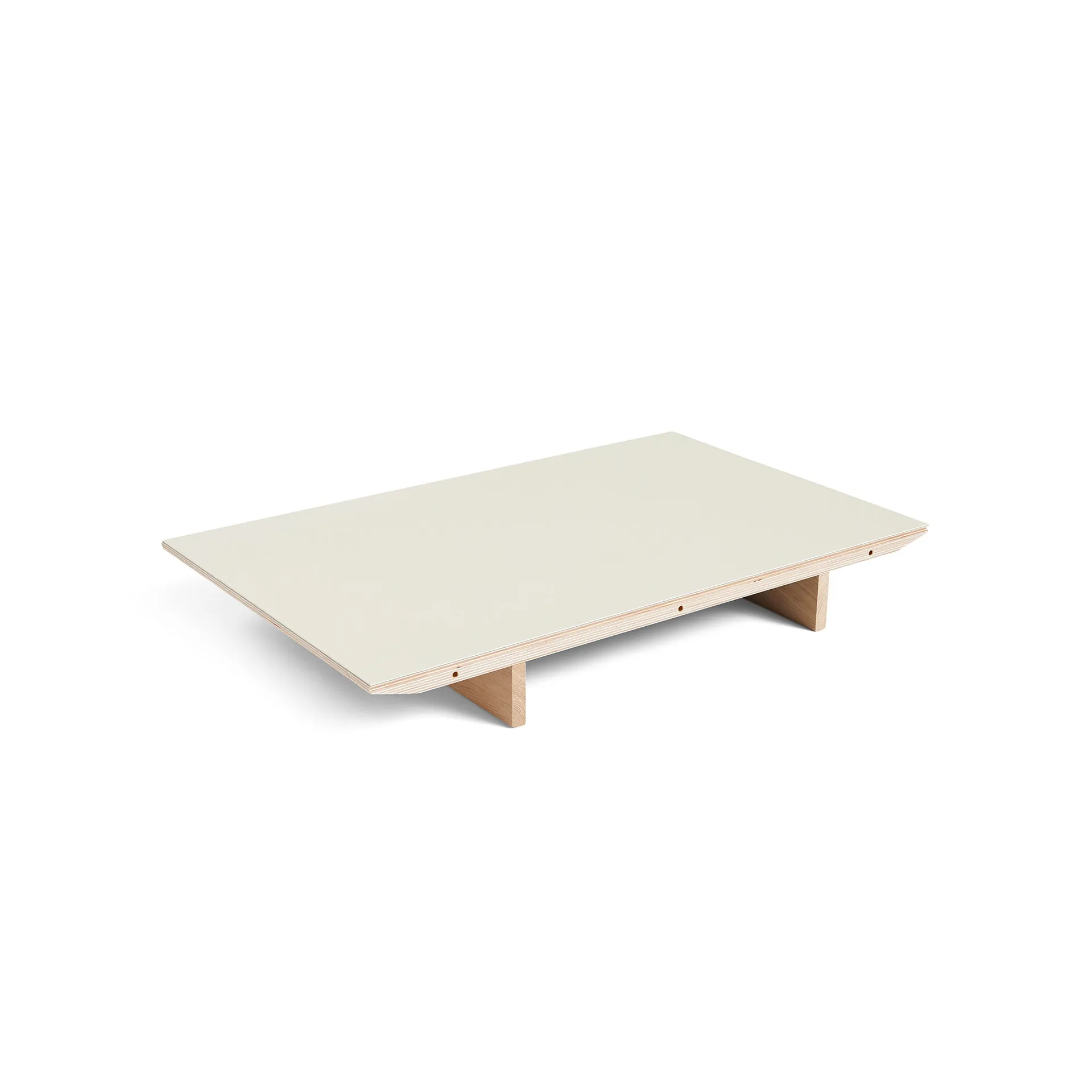 CPH30 2.0 verlengblad voor eettafel 50x80 cm, Off white linoleum-gelakt eiken HAY