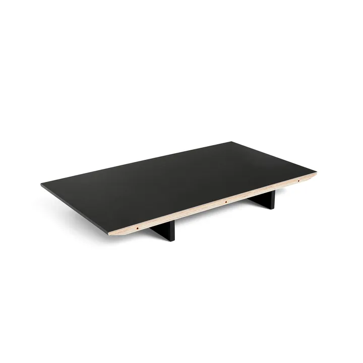 CPH30 2.0 verlengblad voor eettafel 50x90 cm - Black linoleum-gelakt eiken - HAY