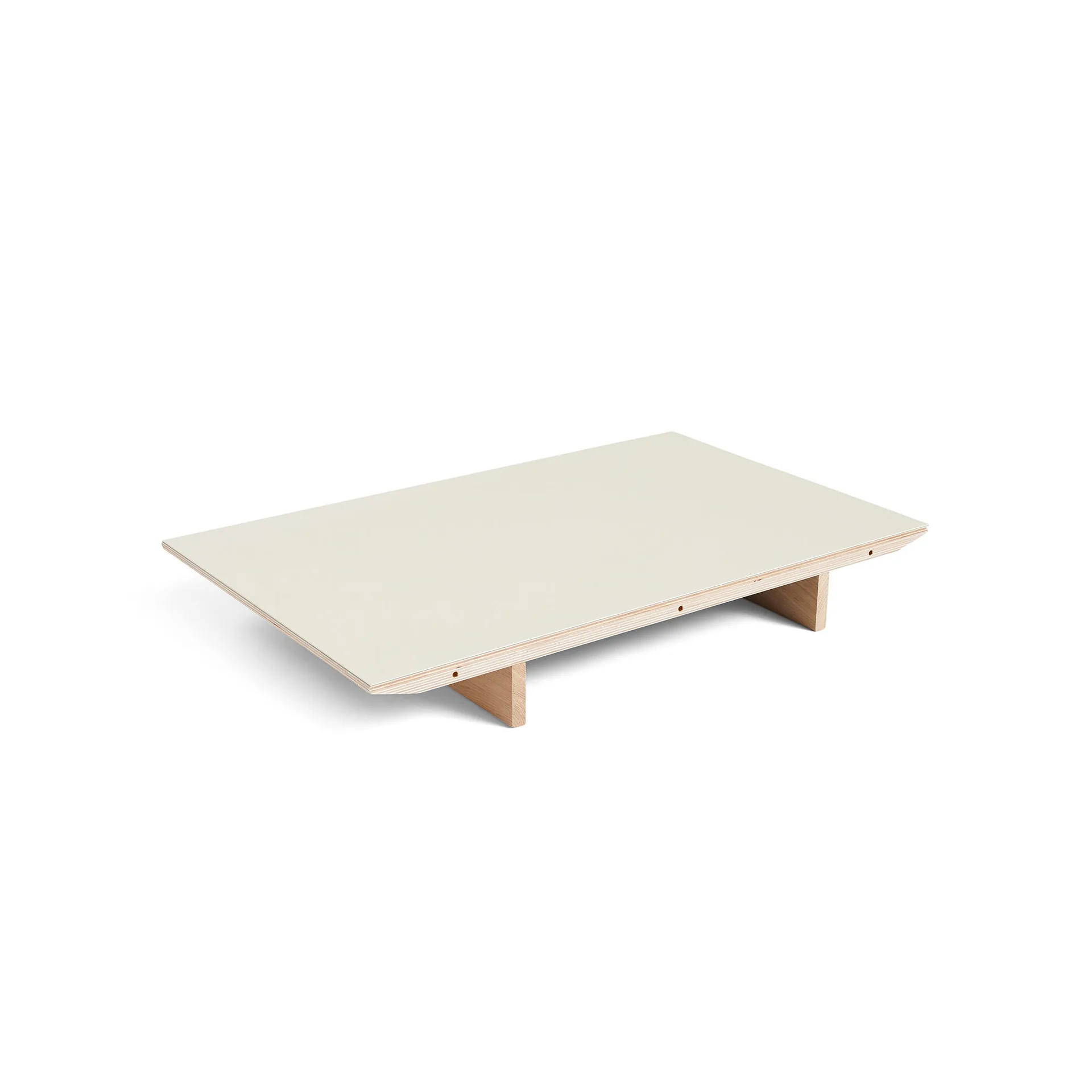 CPH30 2.0 verlengblad voor eettafel 50x90 cm, Off white linoleum-gelakt eiken HAY