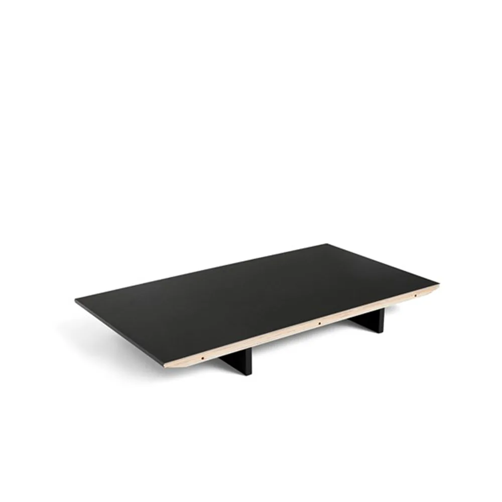 CPH30 Extendable verlengblad, Black linoleum–80 cm–eiken frame zwart HAY