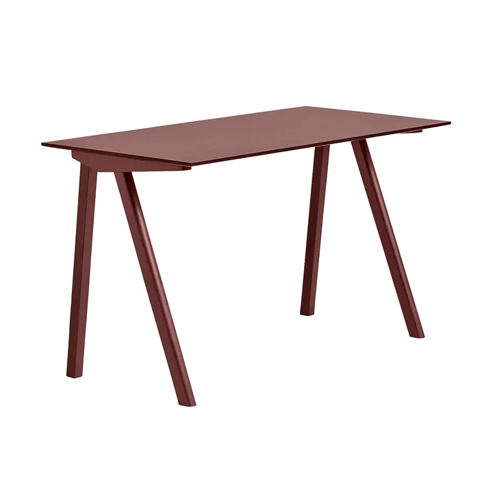 CPH90 2.0 bureau 65x130 cm - Burgundy linoleum-Bordeaux - HAY