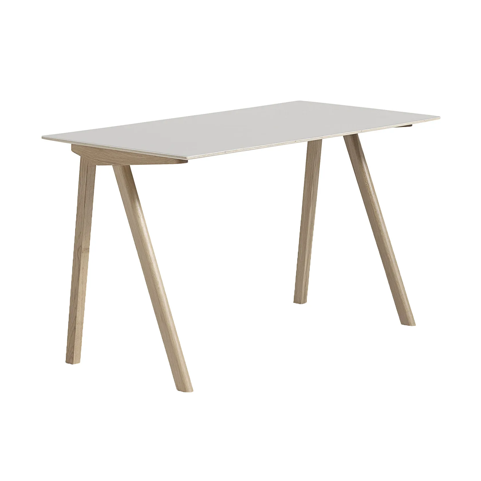CPH90 2.0 bureau 65x130 cm, Off white linoleum-gelakt eiken HAY