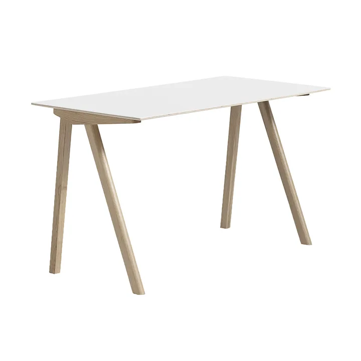 CPH90 2.0 bureau 65x130 cm - White laminate-gelakt eiken - HAY