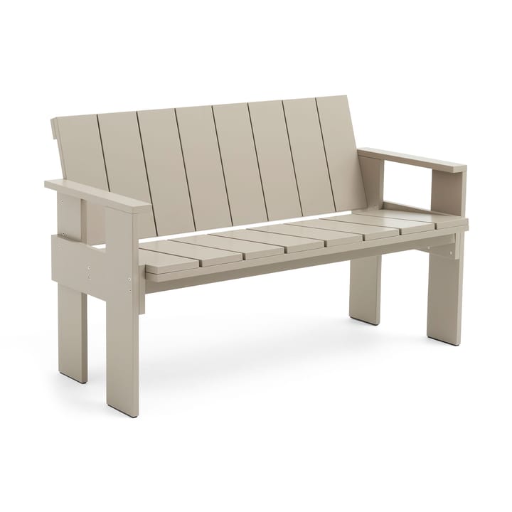 Crate Dining Bench bank gelakt sparrenhout - London fog - HAY