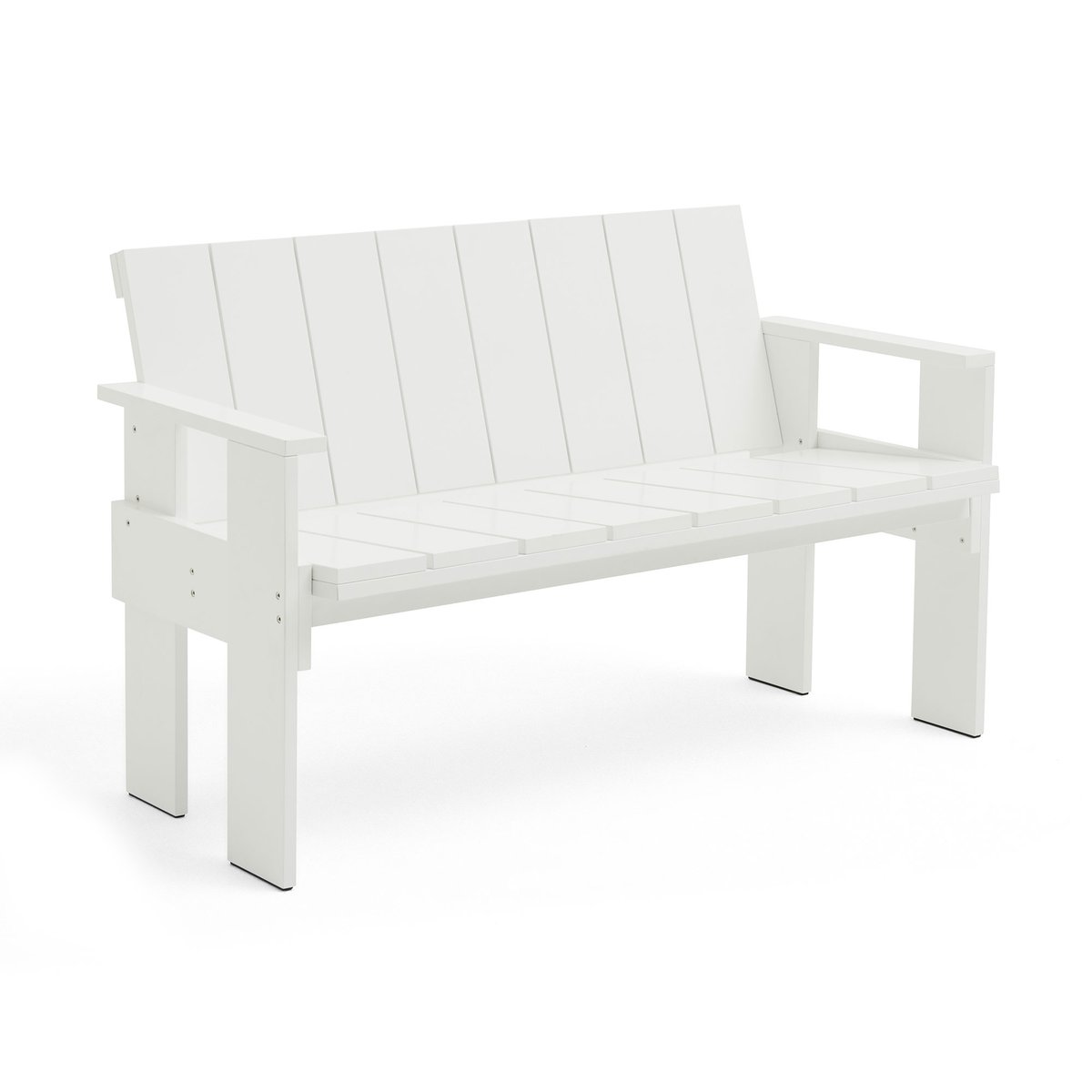 HAY Crate Dining Bench bank gelakt sparrenhout White