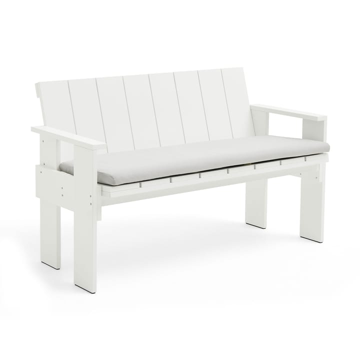 Crate Dining Bench bank gelakt sparrenhout - White - HAY