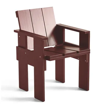 Crate Dining Chair armstoel - Iron red - HAY
