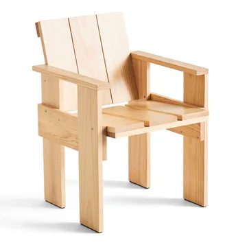Crate Dining Chair armstoel - Water-based lacquered pinewood - HAY