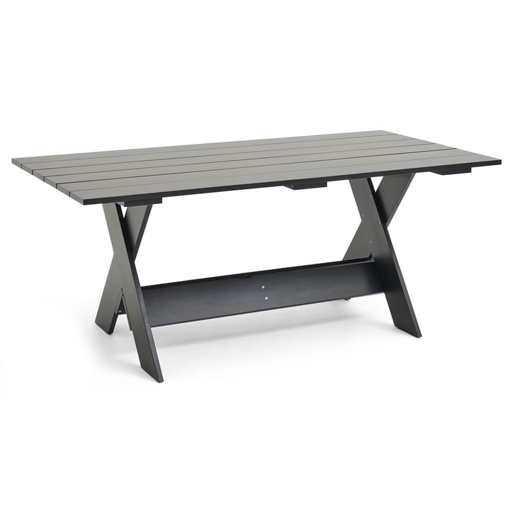 Crate Dining Table tafel 180x89,5 cm gelakt sparrenhout - Black - HAY