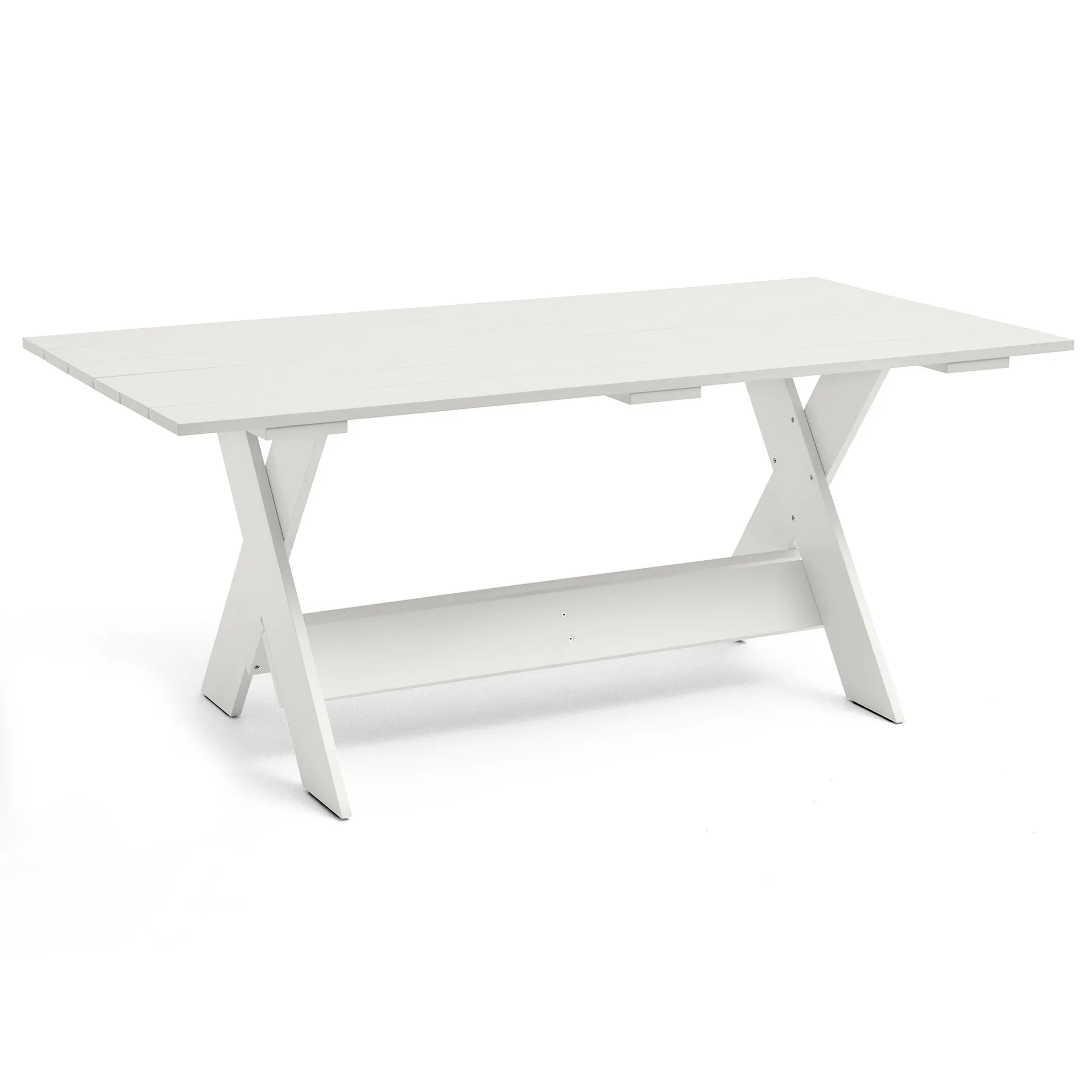 Crate Dining Table tafel 180x89,5 cm gelakt sparrenhout, White HAY