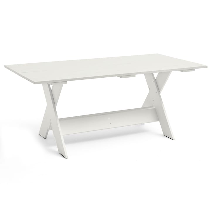 Crate Dining Table tafel 180x89,5 cm gelakt sparrenhout - White - HAY