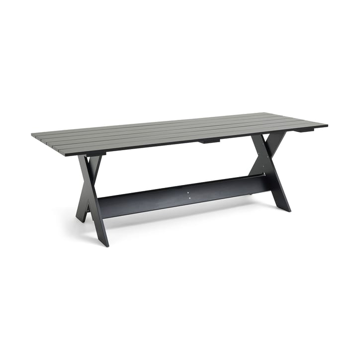 Crate Dining Table tafel 230x89,5 cm gelakt sparrenhout - Black - HAY