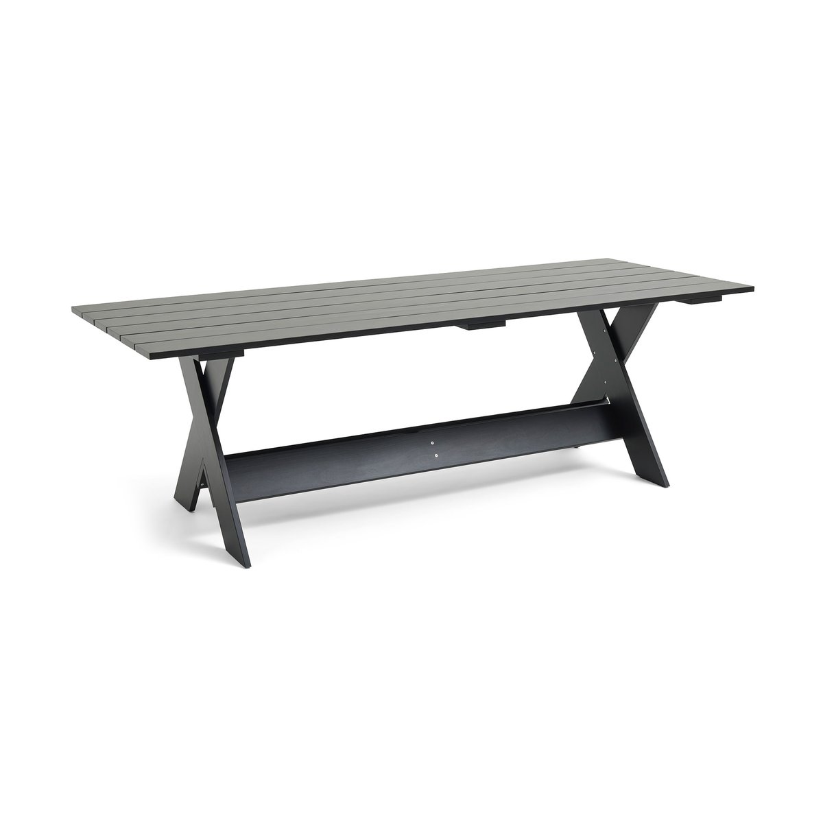 HAY Crate Dining Table tafel 230x89,5 cm gelakt sparrenhout Black