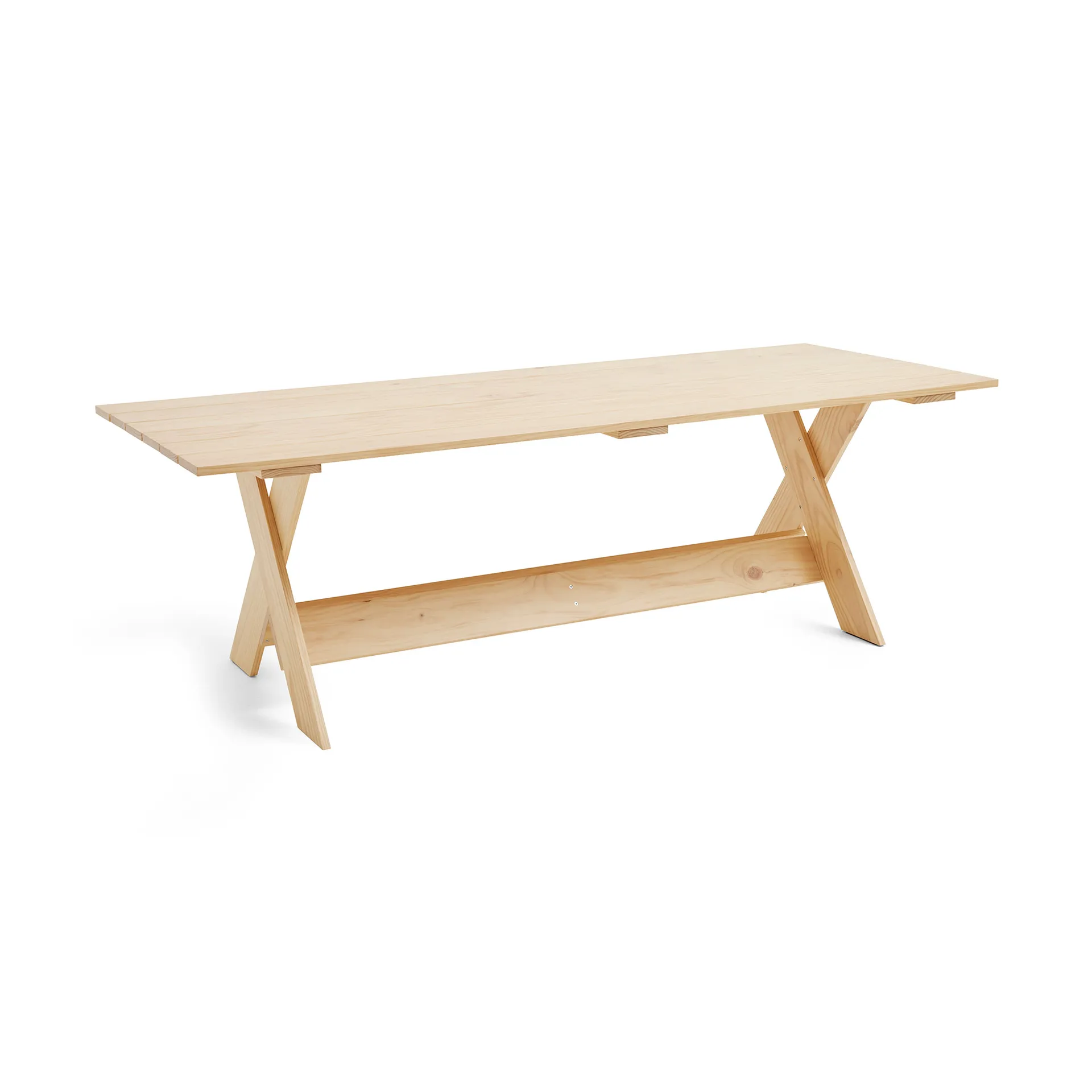 Crate Dining Table tafel 230x89,5 cm gelakt sparrenhout, Helder HAY