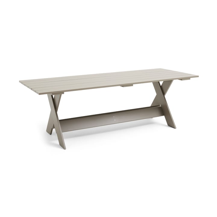 Crate Dining Table tafel 230x89,5 cm gelakt sparrenhout - London fog - HAY