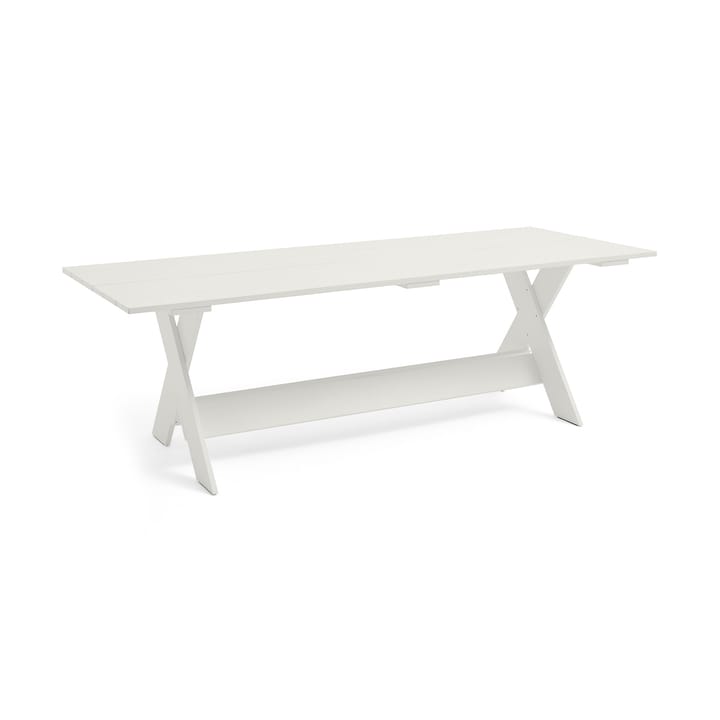 Crate Dining Table tafel 230x89,5 cm gelakt sparrenhout - White - HAY