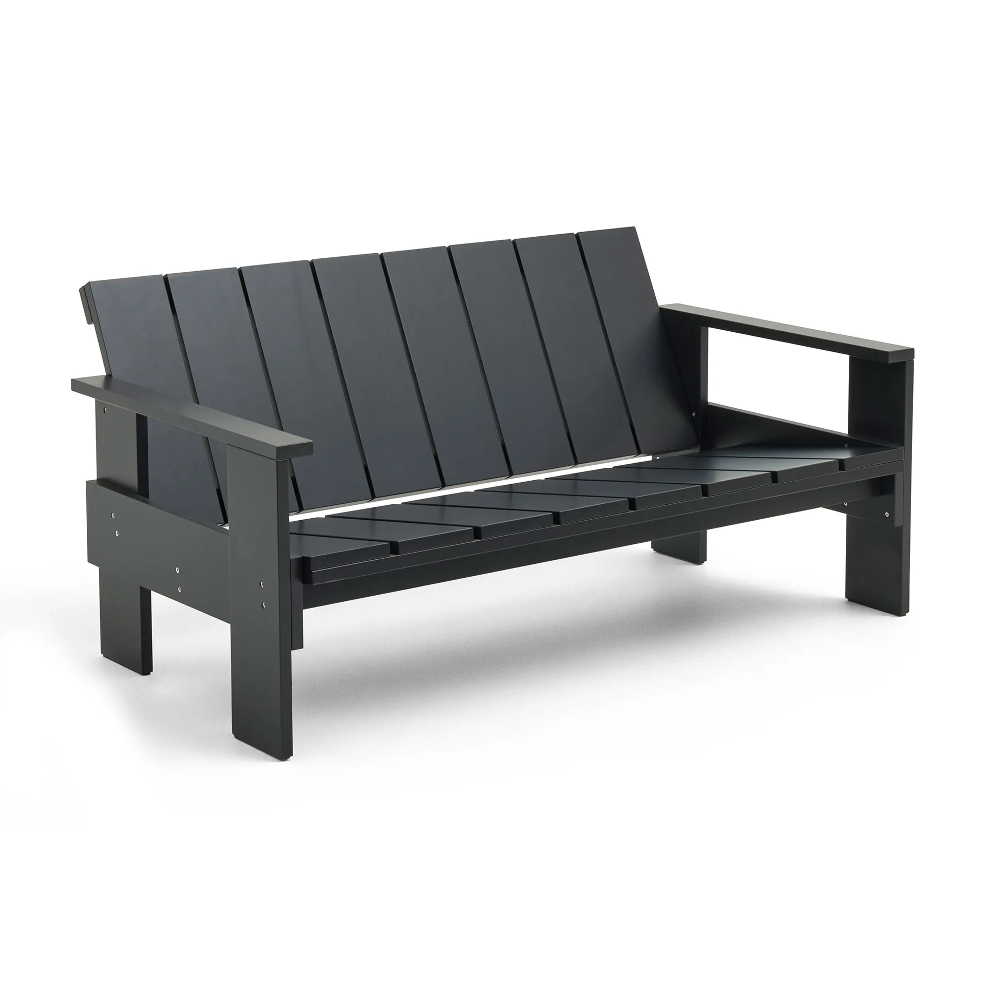 Crate Lounge bank gelakt sparrenhout, Black HAY