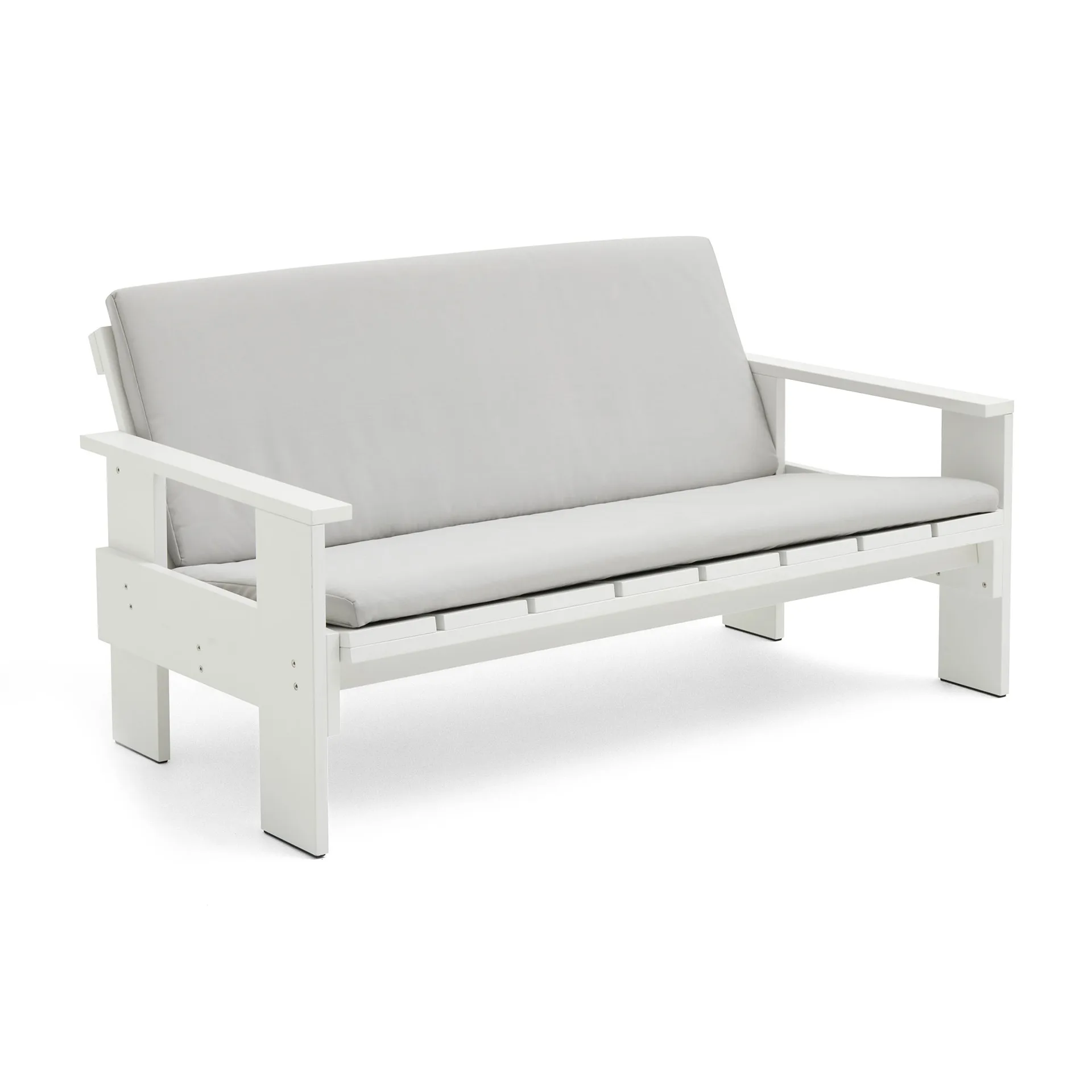 Crate Lounge bank gelakt sparrenhout, White HAY