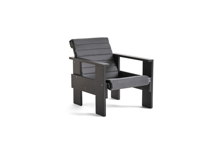 Crate lounge stoel gelakt sparrenhout, Black HAY
