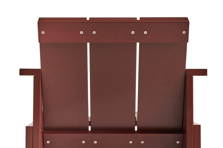 Crate lounge stoel gelakt sparrenhout, Iron red HAY
