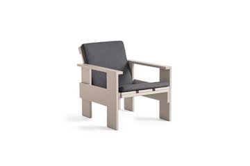 Crate lounge stoel gelakt sparrenhout - London fog - HAY