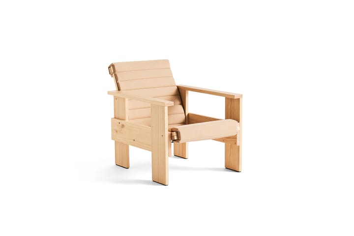 Crate lounge stoel gelakt sparrenhout, Natural HAY