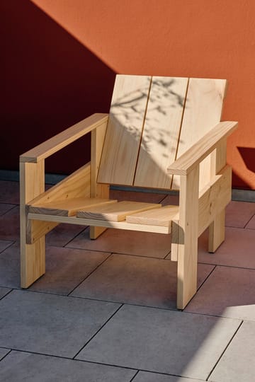 Crate lounge stoel gelakt sparrenhout - Natural - HAY