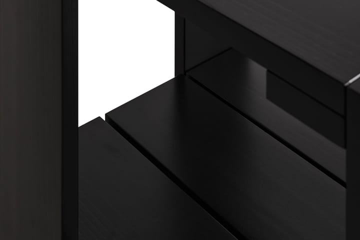 Crate Low Table tafel 45x45x40 cm gelakt sparrenhout, Black HAY